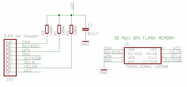 Flash memory breakout board